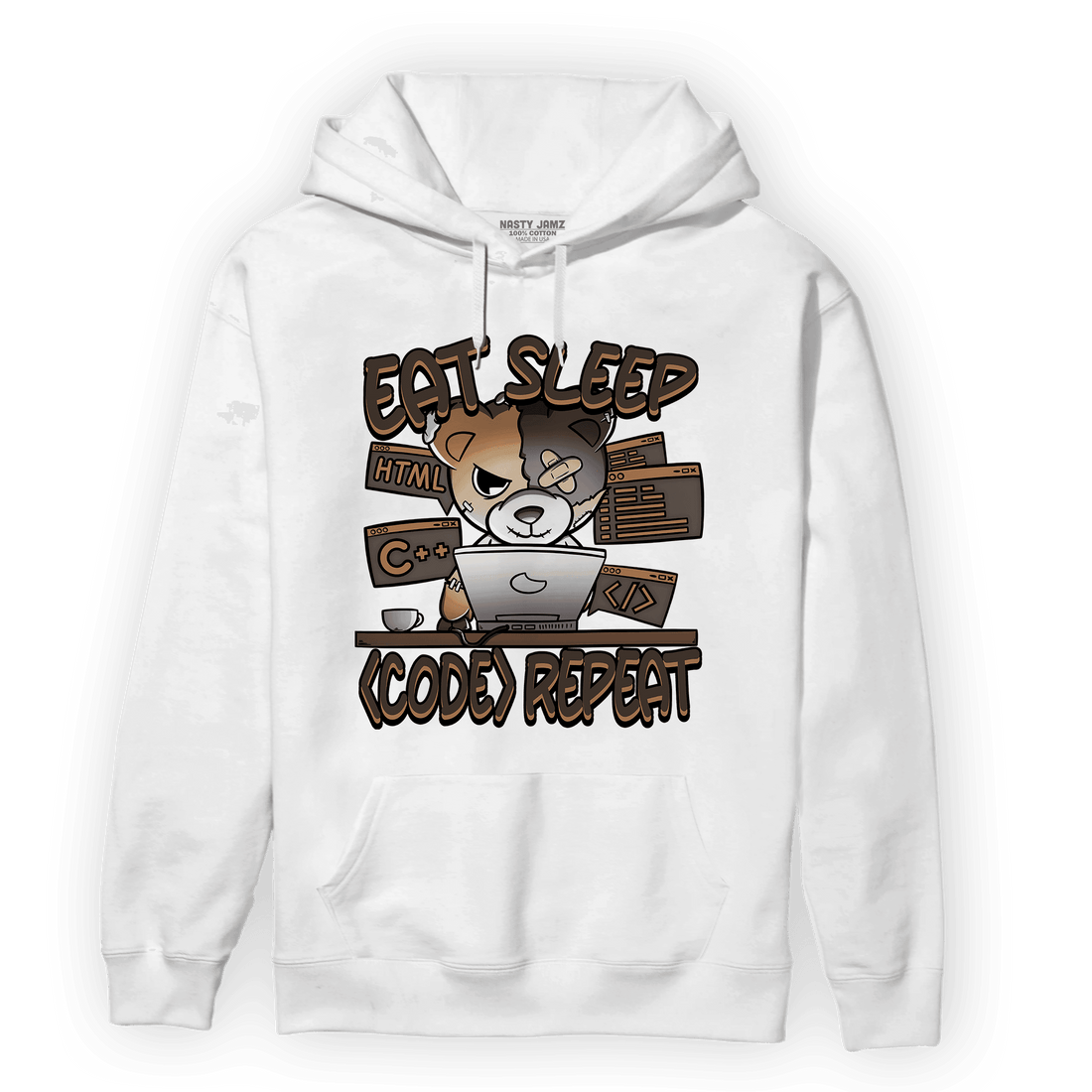 Jumpman Jack Hoodie Match Eat Sleep Code BER - NastyJamz
