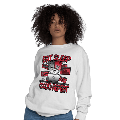 Spizike Low Bred Sweatshirt Match Eat Sleep Code BER - NastyJamz