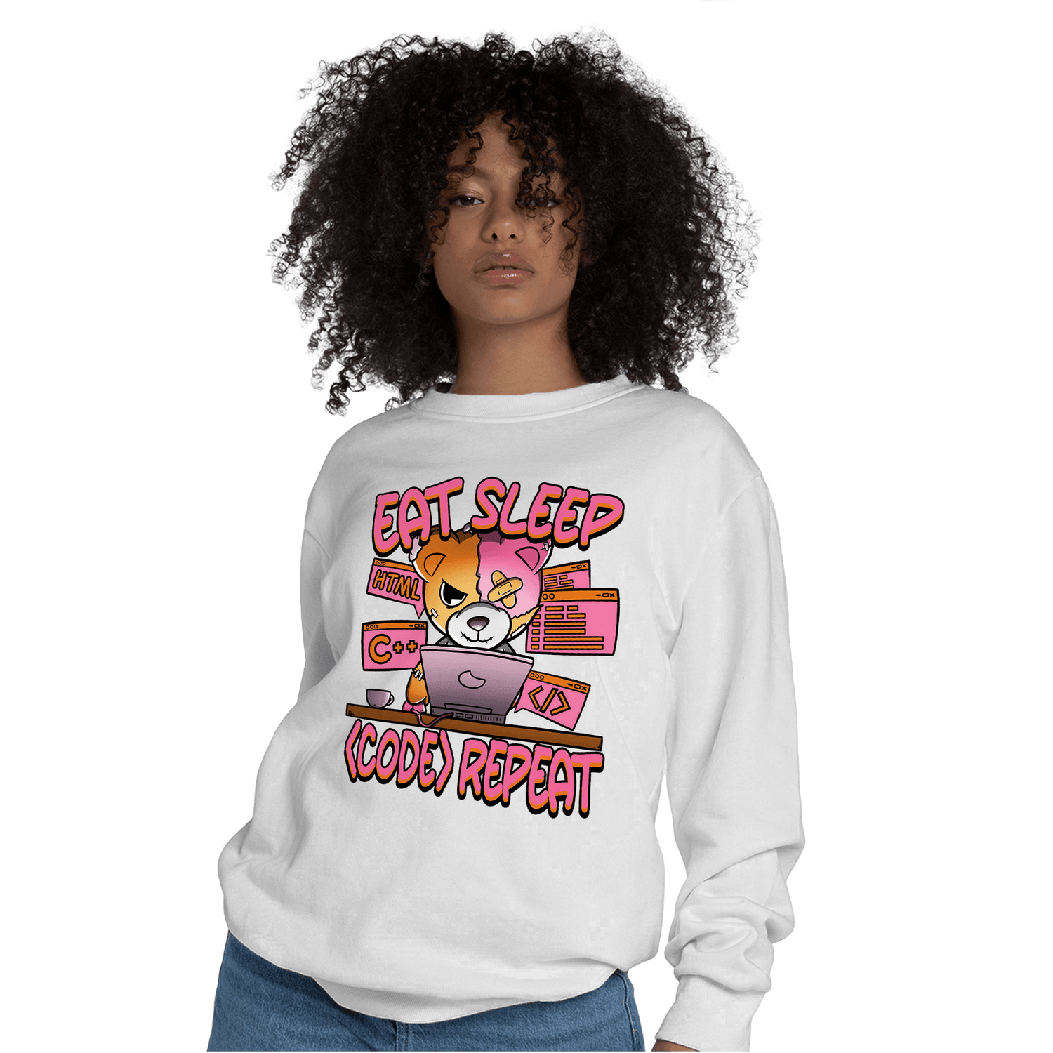 SB Dunk Blossom Sweatshirt Match Eat Sleep Code BER - NastyJamz