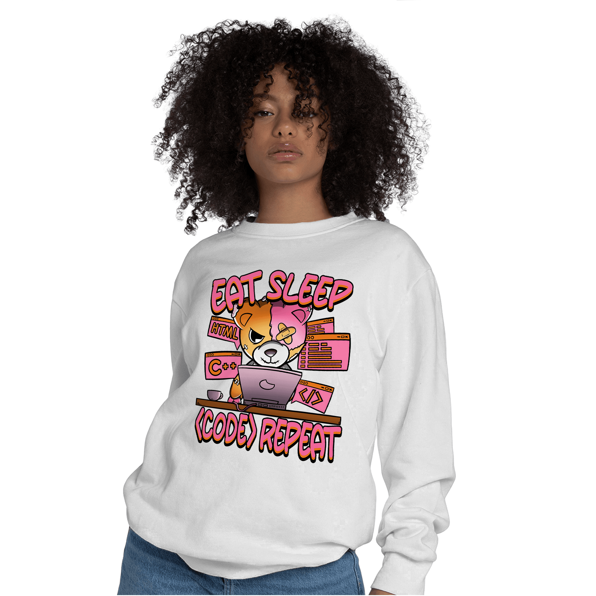 SB Dunk Blossom Sweatshirt Match Eat Sleep Code BER - NastyJamz