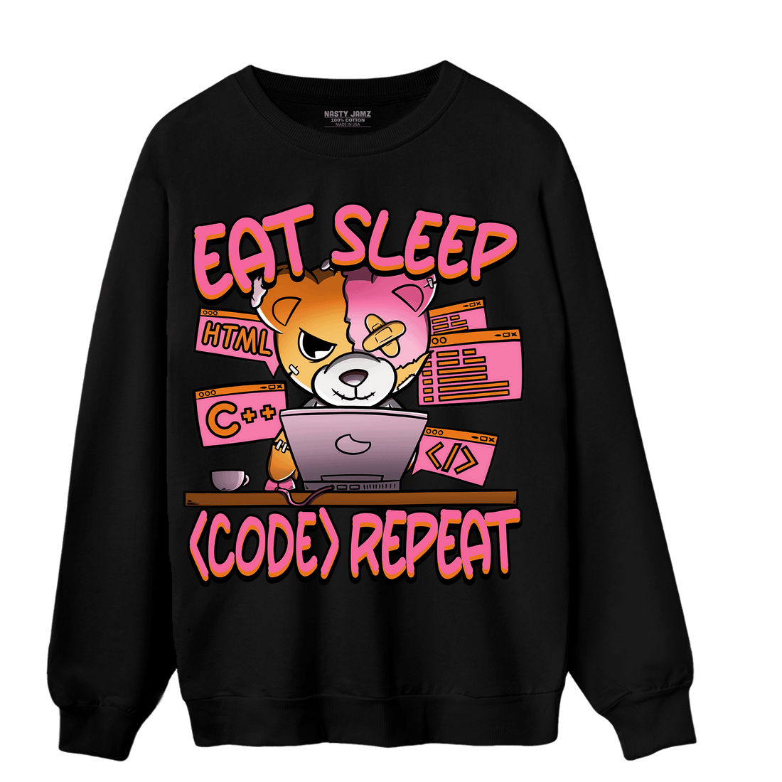 SB Dunk Blossom Sweatshirt Match Eat Sleep Code BER - NastyJamz