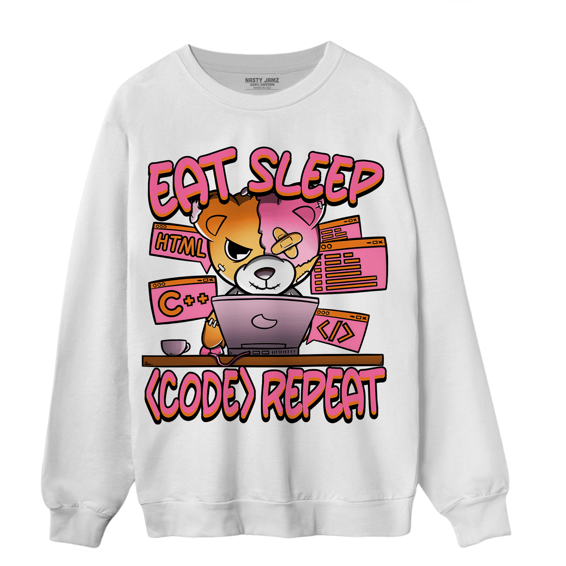 SB Dunk Blossom Sweatshirt Match Eat Sleep Code BER - NastyJamz