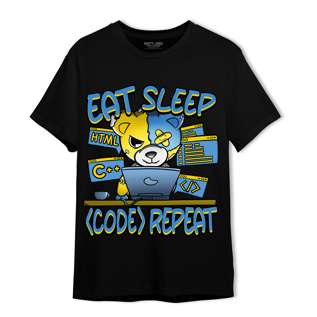 SB Dunk Bubbles T Shirt Match Eat Sleep Code BER - NastyJamz