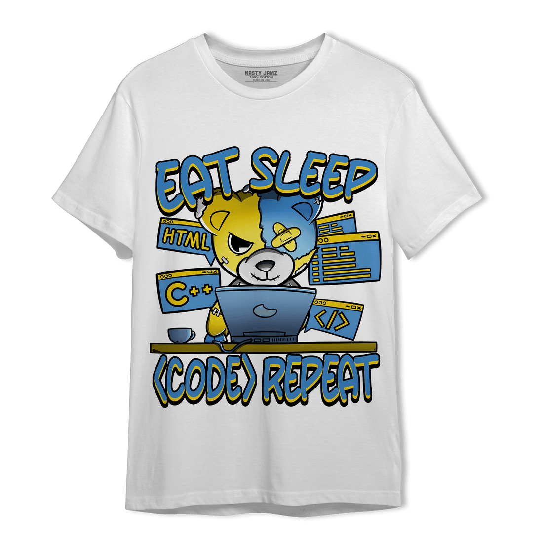 SB Dunk Bubbles T Shirt Match Eat Sleep Code BER - NastyJamz