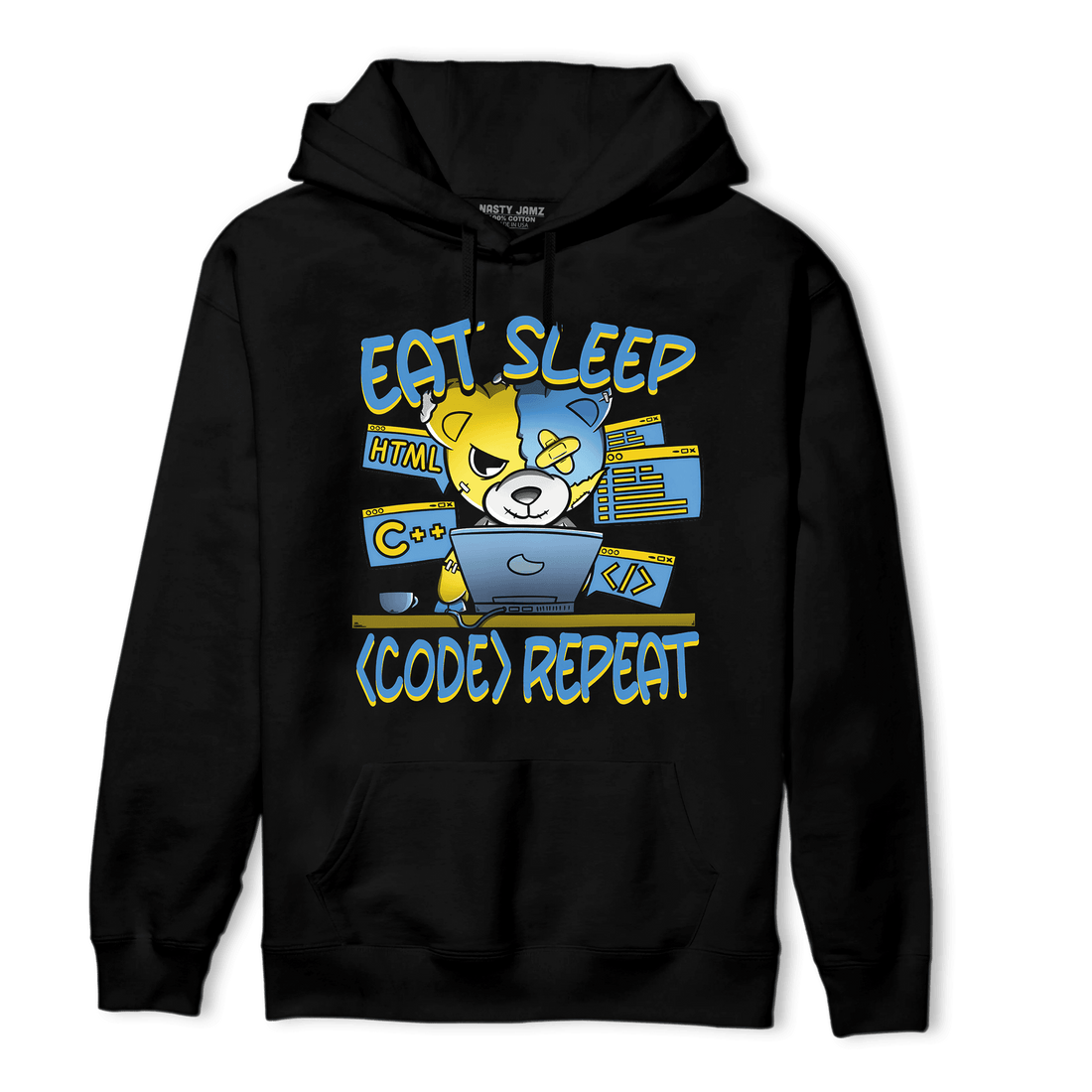 SB Dunk Bubbles Hoodie Match Eat Sleep Code BER - NastyJamz