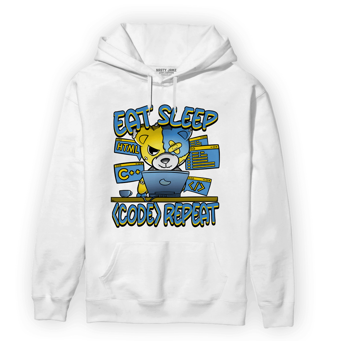 SB Dunk Bubbles Hoodie Match Eat Sleep Code BER - NastyJamz