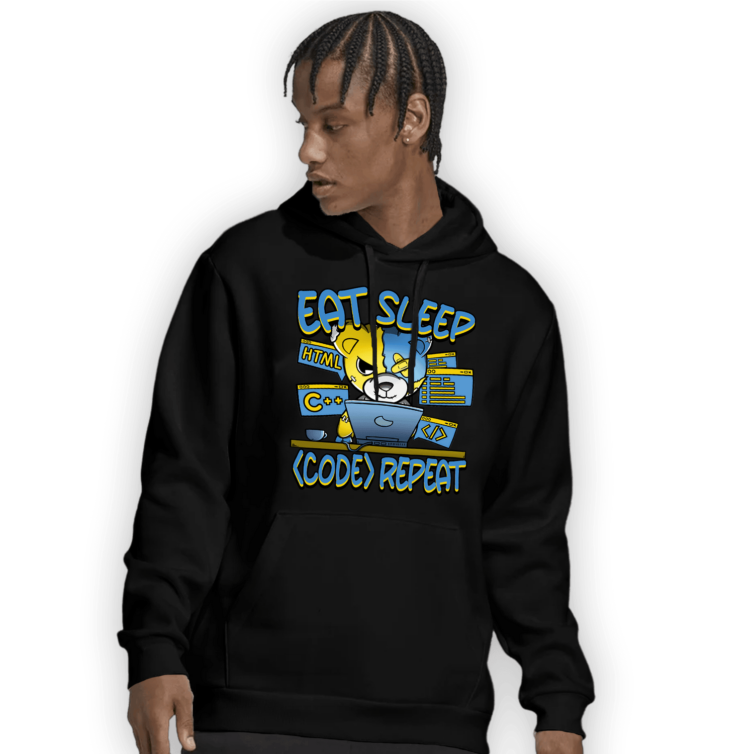 SB Dunk Bubbles Hoodie Match Eat Sleep Code BER - NastyJamz