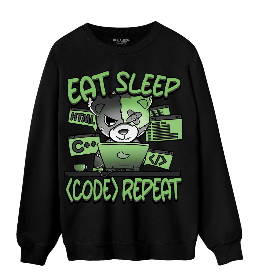 SB Dunk Buttercup Sweatshirt Match Eat Sleep Code BER - NastyJamz