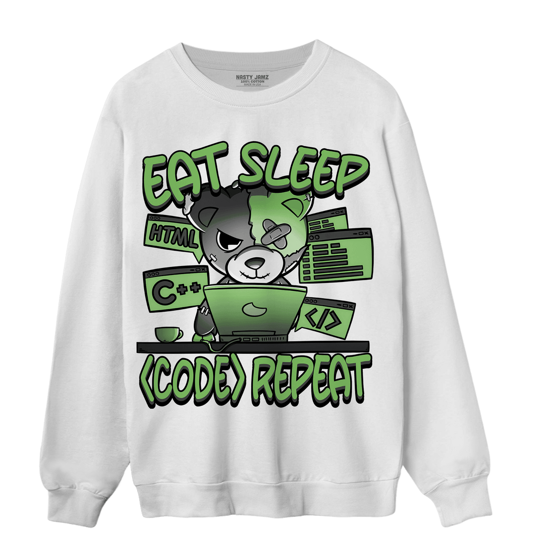 SB Dunk Buttercup Sweatshirt Match Eat Sleep Code BER - NastyJamz