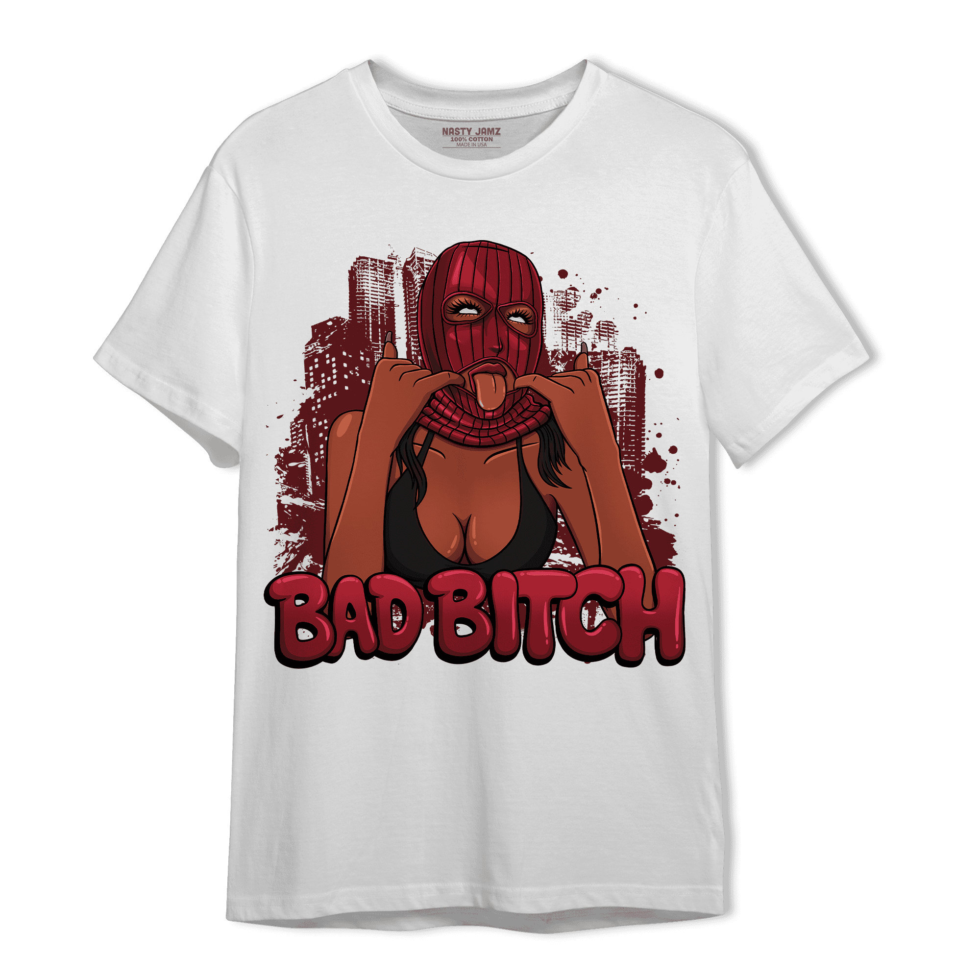 Cherry 12s T Shirt Match Gangster Bad Bitch - NastyJamz