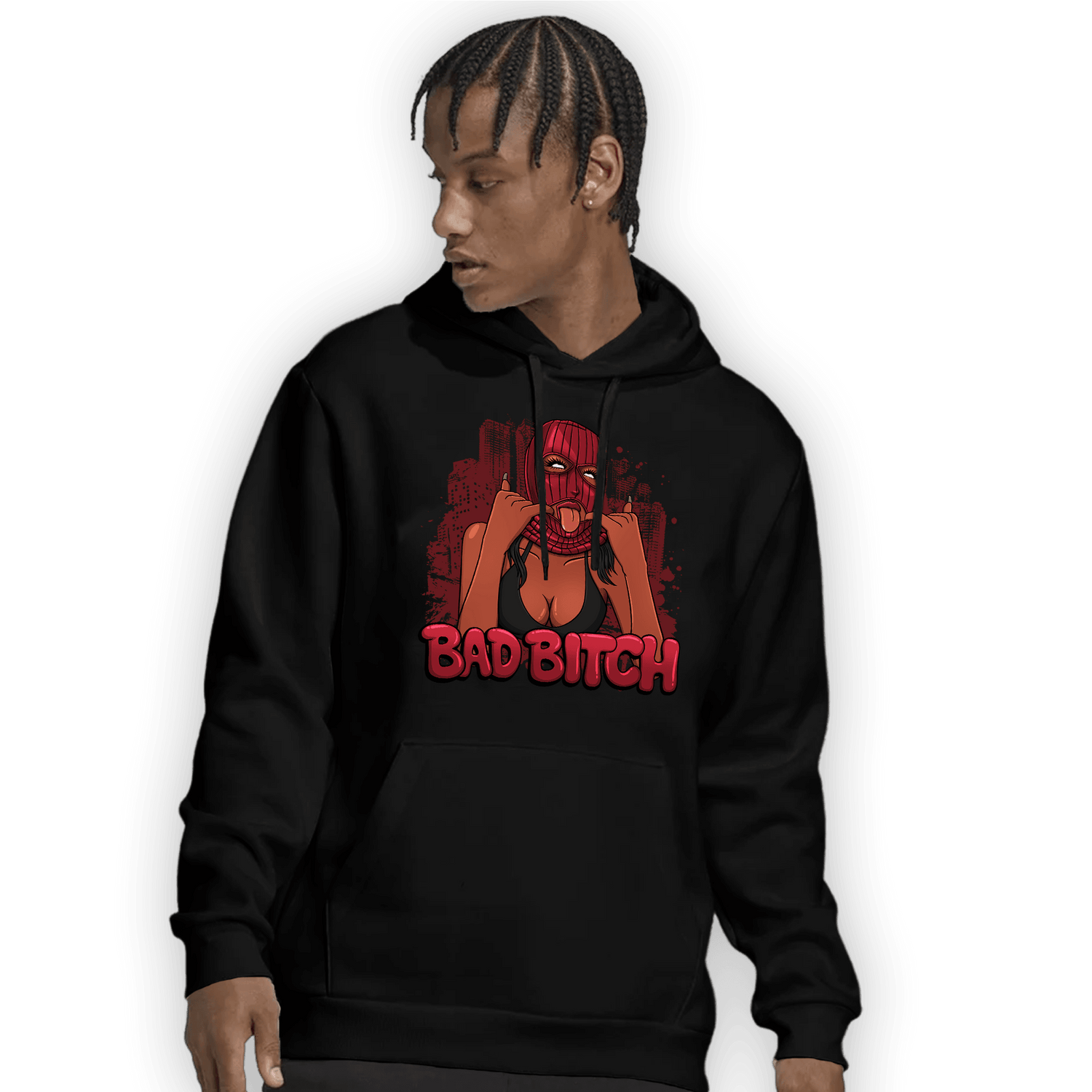 Cherry 12s Hoodie Match Gangster Bad Bitch - NastyJamz