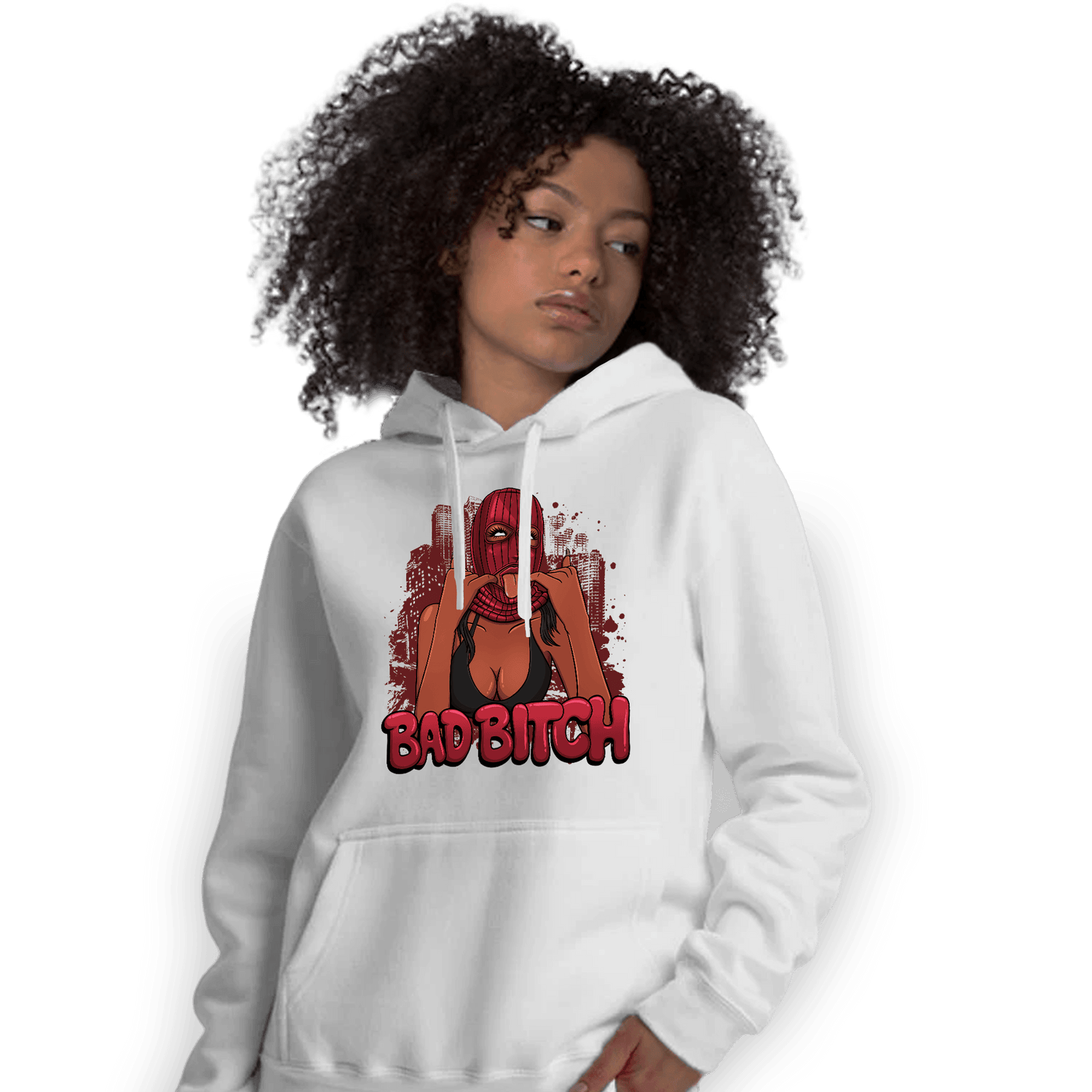 Cherry 12s Hoodie Match Gangster Bad Bitch - NastyJamz