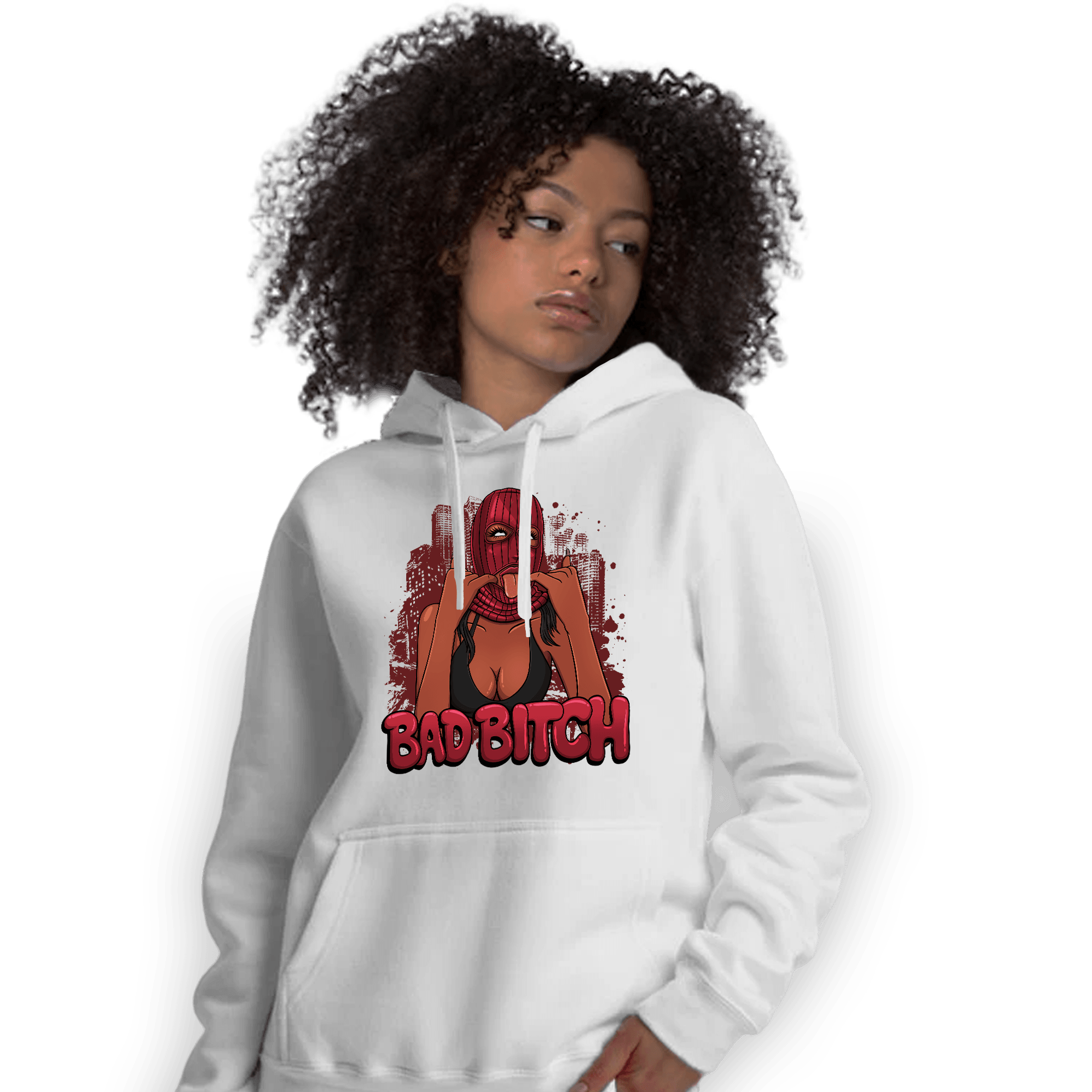 Cherry 12s Hoodie Match Gangster Bad Bitch - NastyJamz