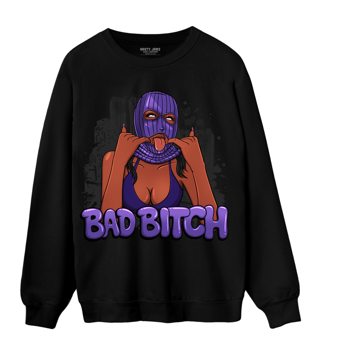 Field Purple 12s Sweatshirt Match Gangster Bad Bitch - NastyJamz