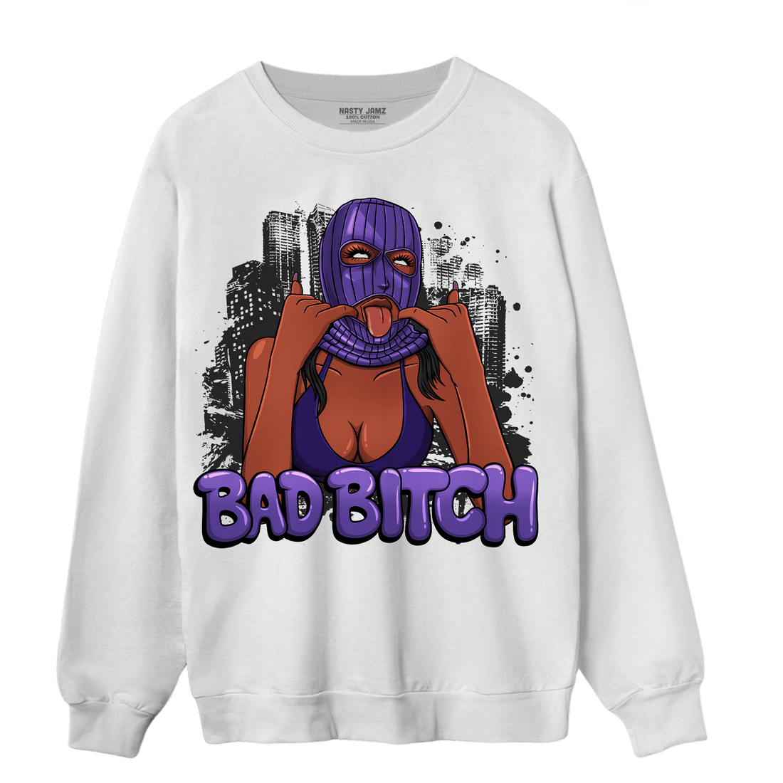 Field Purple 12s Sweatshirt Match Gangster Bad Bitch - NastyJamz