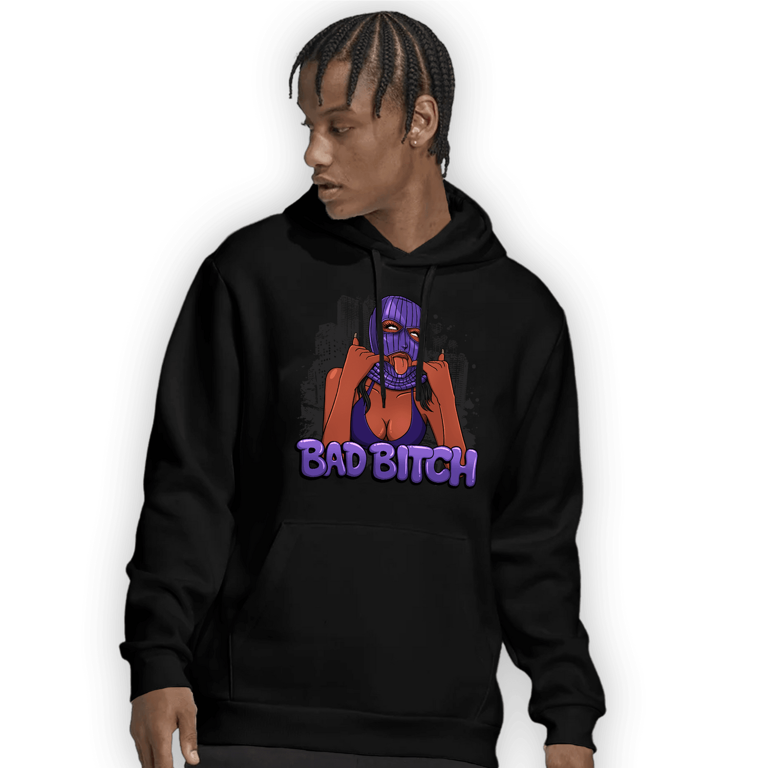 Field Purple 12s Hoodie Match Gangster Bad Bitch - NastyJamz