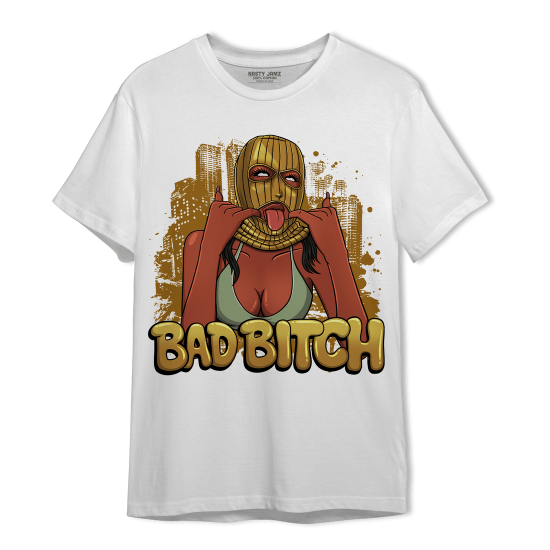 Wheat 13s T Shirt Match Gangster Bad Bitch - NastyJamz