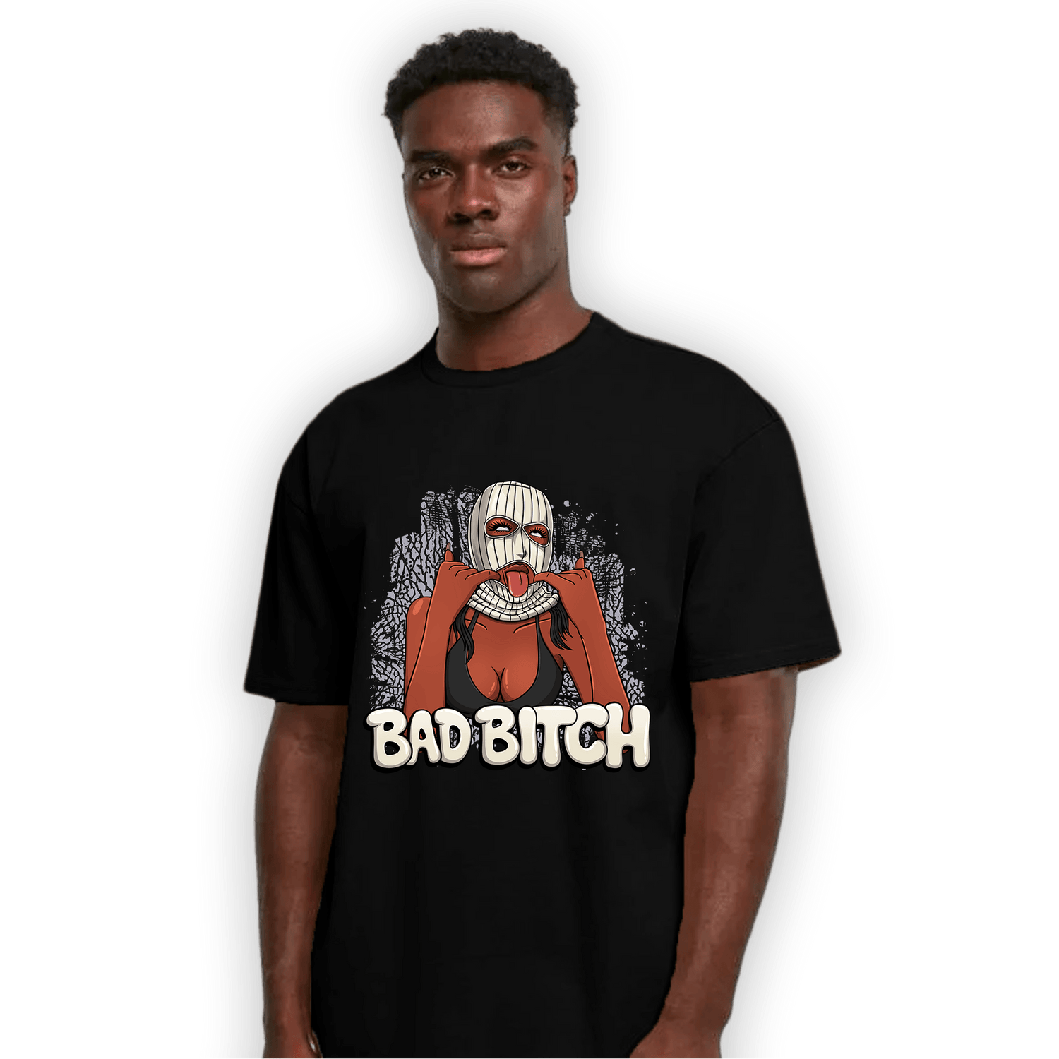 Off Noir 3s T Shirt Match Gangster Bad Bitch - NastyJamz