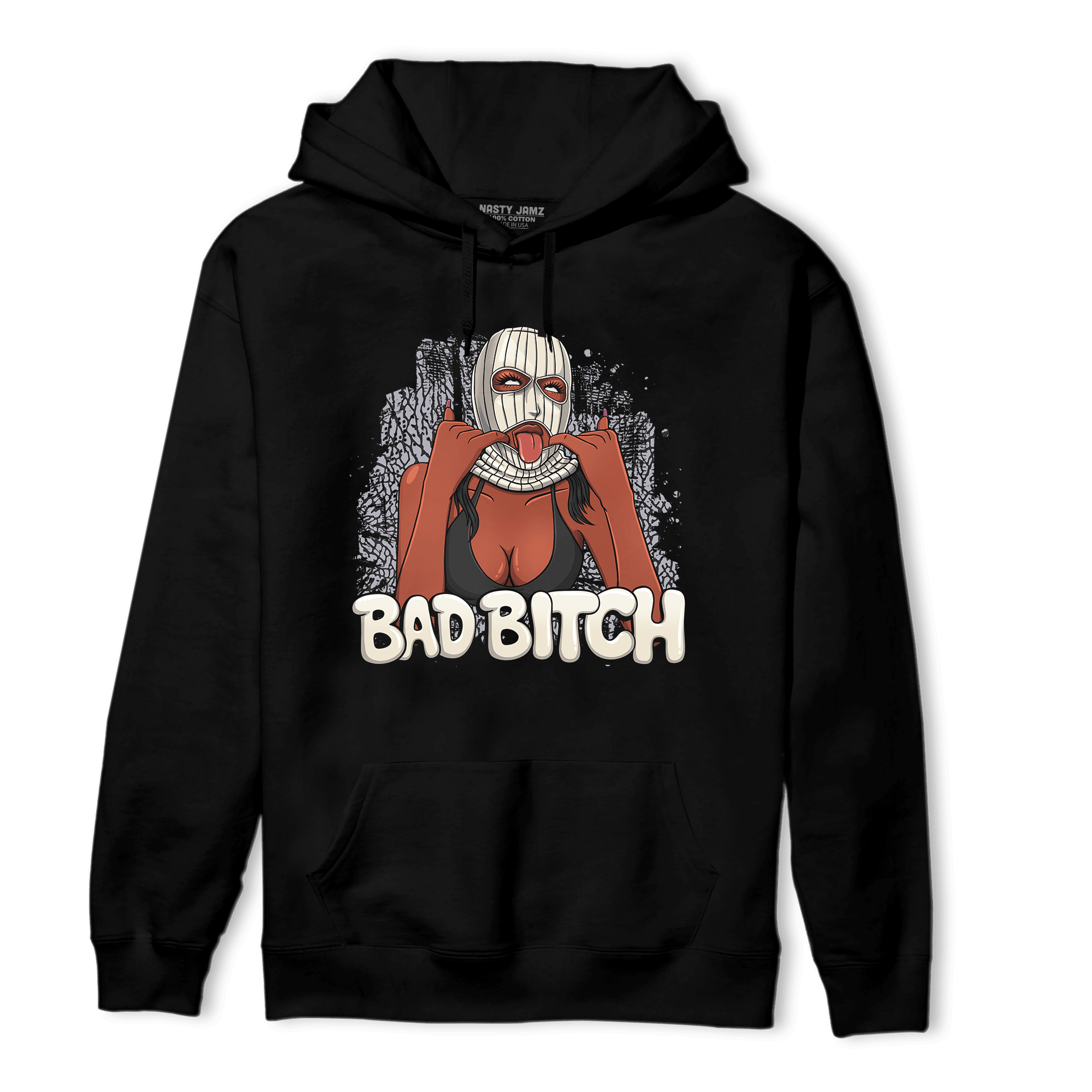 Off Noir 3s Hoodie Match Gangster Bad Bitch - NastyJamz