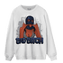 White Navy 3s Sweatshirt Match Gangster Bad Bitch - NastyJamz