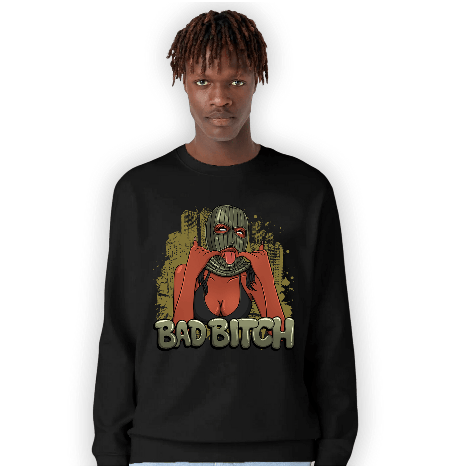 SE Craft Medium Olive 4s Sweatshirt Match Gangster Bad Bitch - NastyJamz