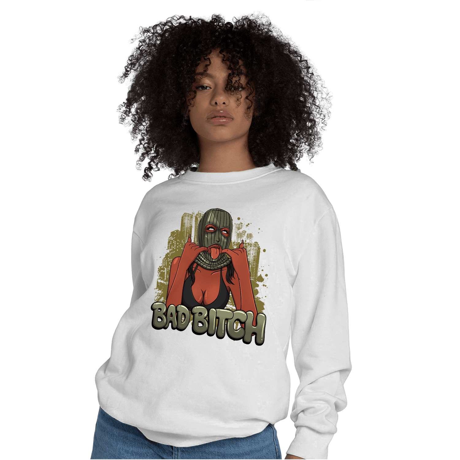 SE Craft Medium Olive 4s Sweatshirt Match Gangster Bad Bitch - NastyJamz
