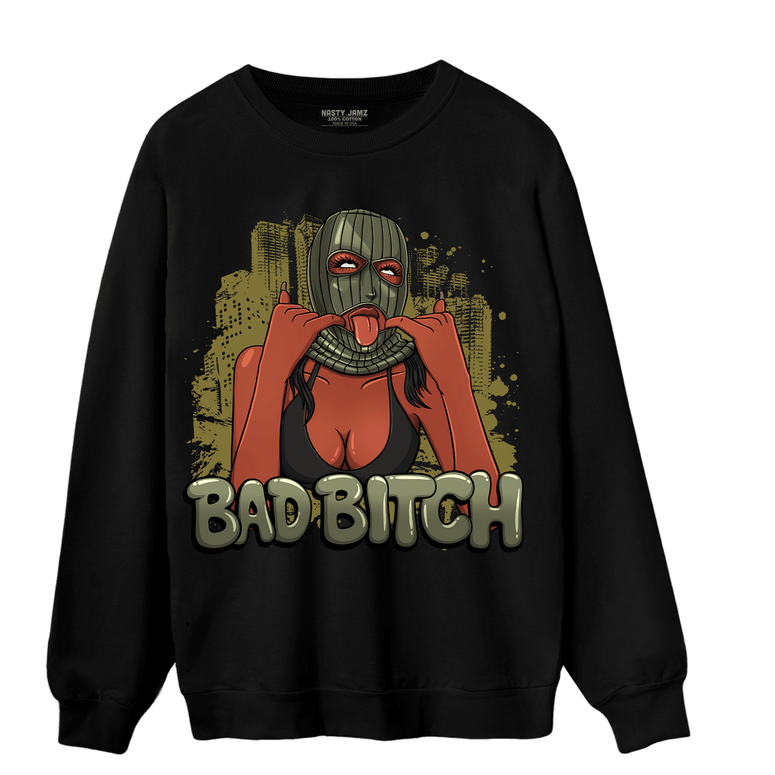 SE Craft Medium Olive 4s Sweatshirt Match Gangster Bad Bitch - NastyJamz