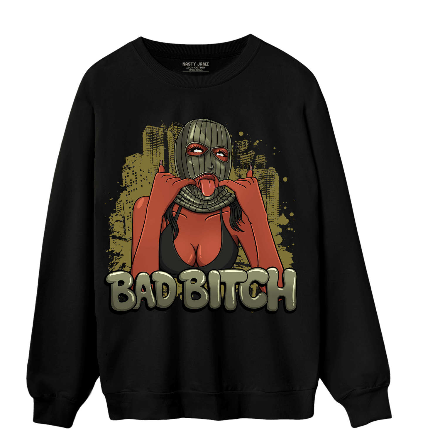 SE Craft Medium Olive 4s Sweatshirt Match Gangster Bad Bitch - NastyJamz