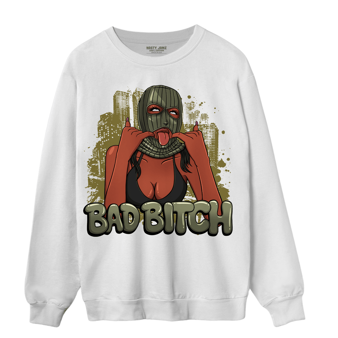 SE Craft Medium Olive 4s Sweatshirt Match Gangster Bad Bitch - NastyJamz
