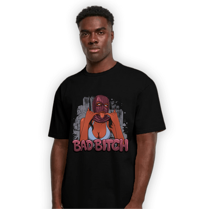 Burgundy 5s T Shirt Match Gangster Bad Bitch - NastyJamz