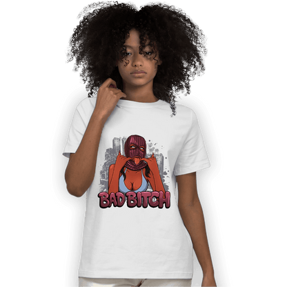 Burgundy 5s T Shirt Match Gangster Bad Bitch - NastyJamz