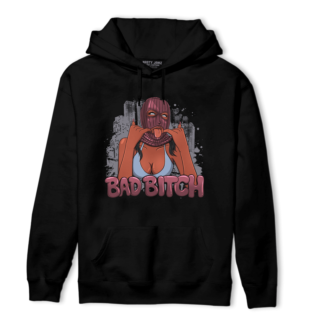 Burgundy 5s Hoodie Match Gangster Bad Bitch - NastyJamz