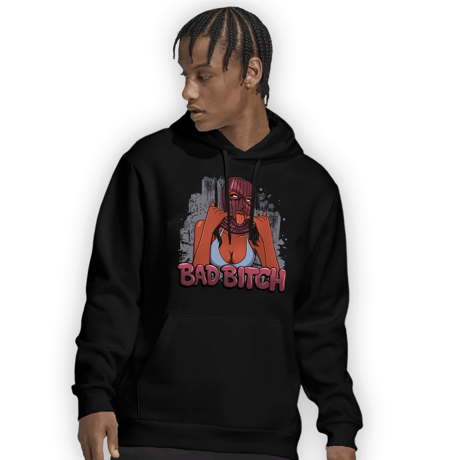 Burgundy 5s Hoodie Match Gangster Bad Bitch - NastyJamz