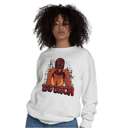 Plaid 5s Sweatshirt Match Gangster Bad Bitch - NastyJamz