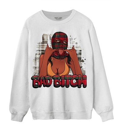 Plaid 5s Sweatshirt Match Gangster Bad Bitch - NastyJamz