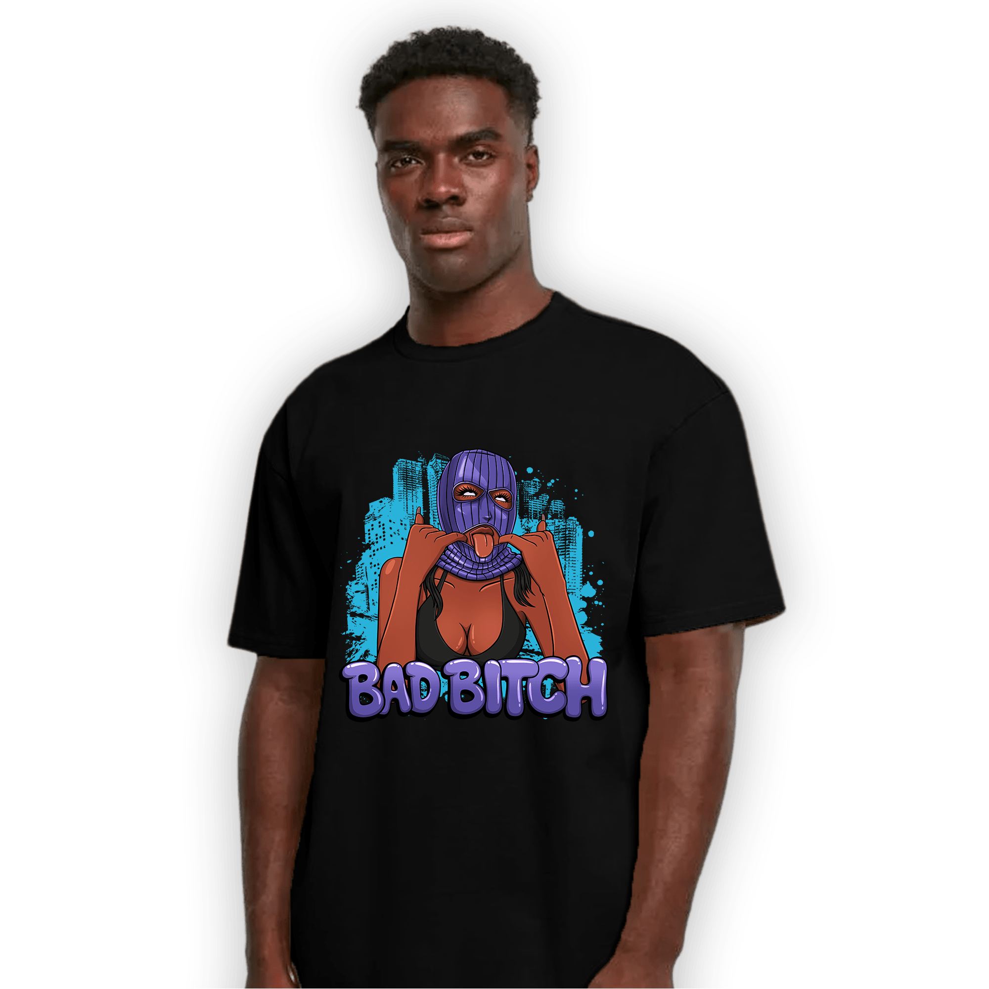Aqua 6s T Shirt Match Gangster Bad Bitch - NastyJamz