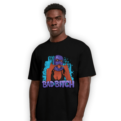 Aqua 6s T Shirt Match Gangster Bad Bitch - NastyJamz