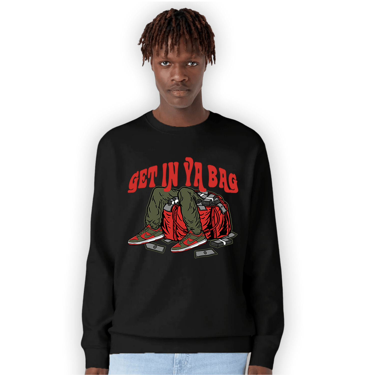 Dunk Low Mystic Red Sweatshirt Match Get In Ya Bag - NastyJamz