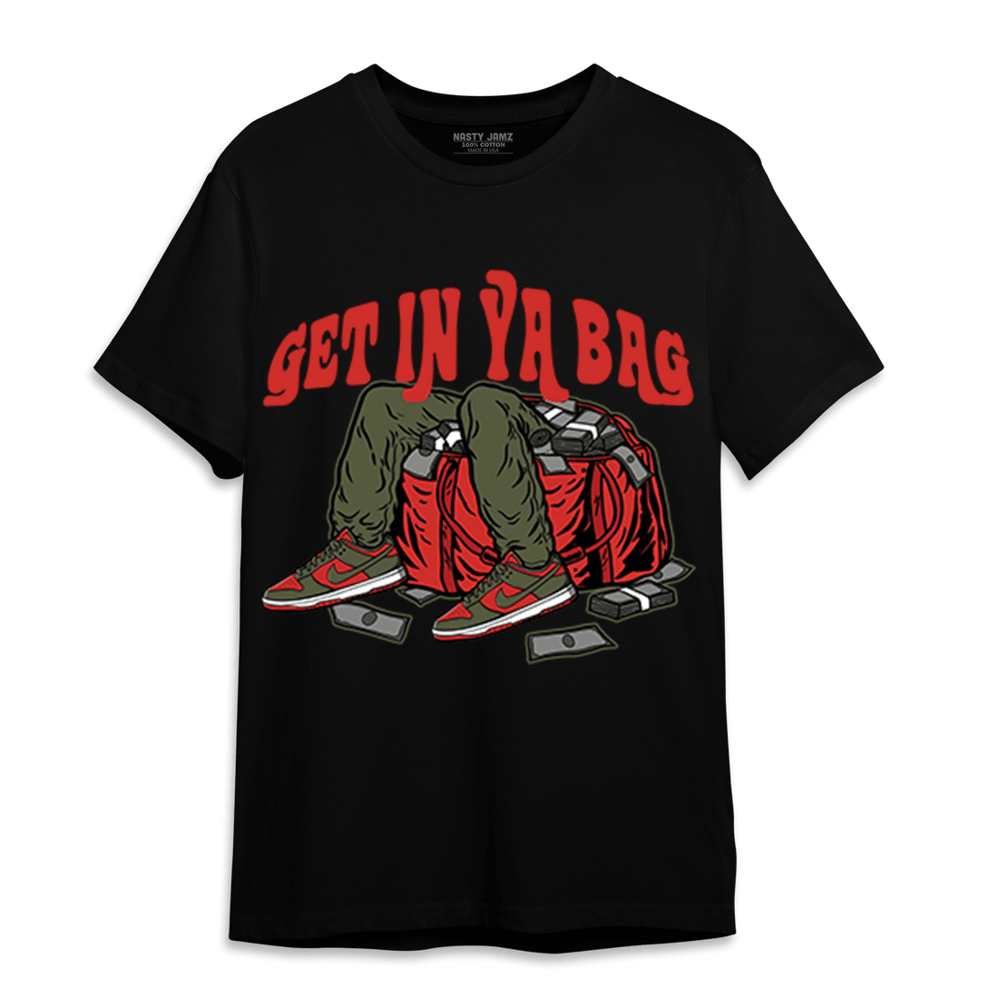 Dunk Low Mystic Red T Shirt Match Get In Ya Bag - NastyJamz