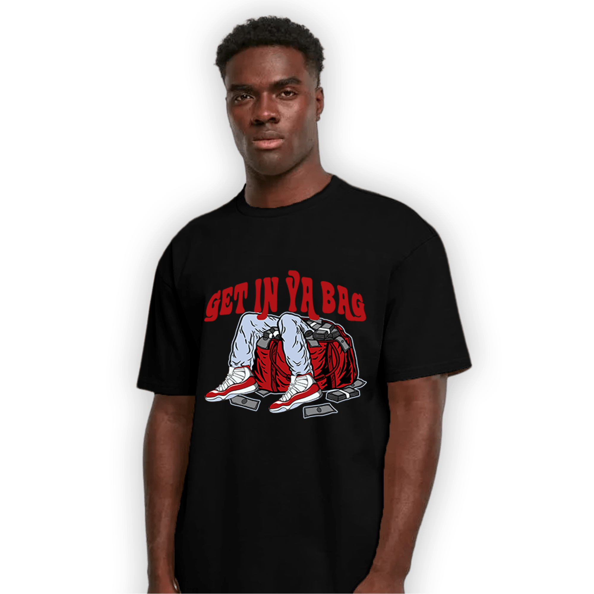 Cherry 11s T Shirt Match Get In Ya Bag - NastyJamz