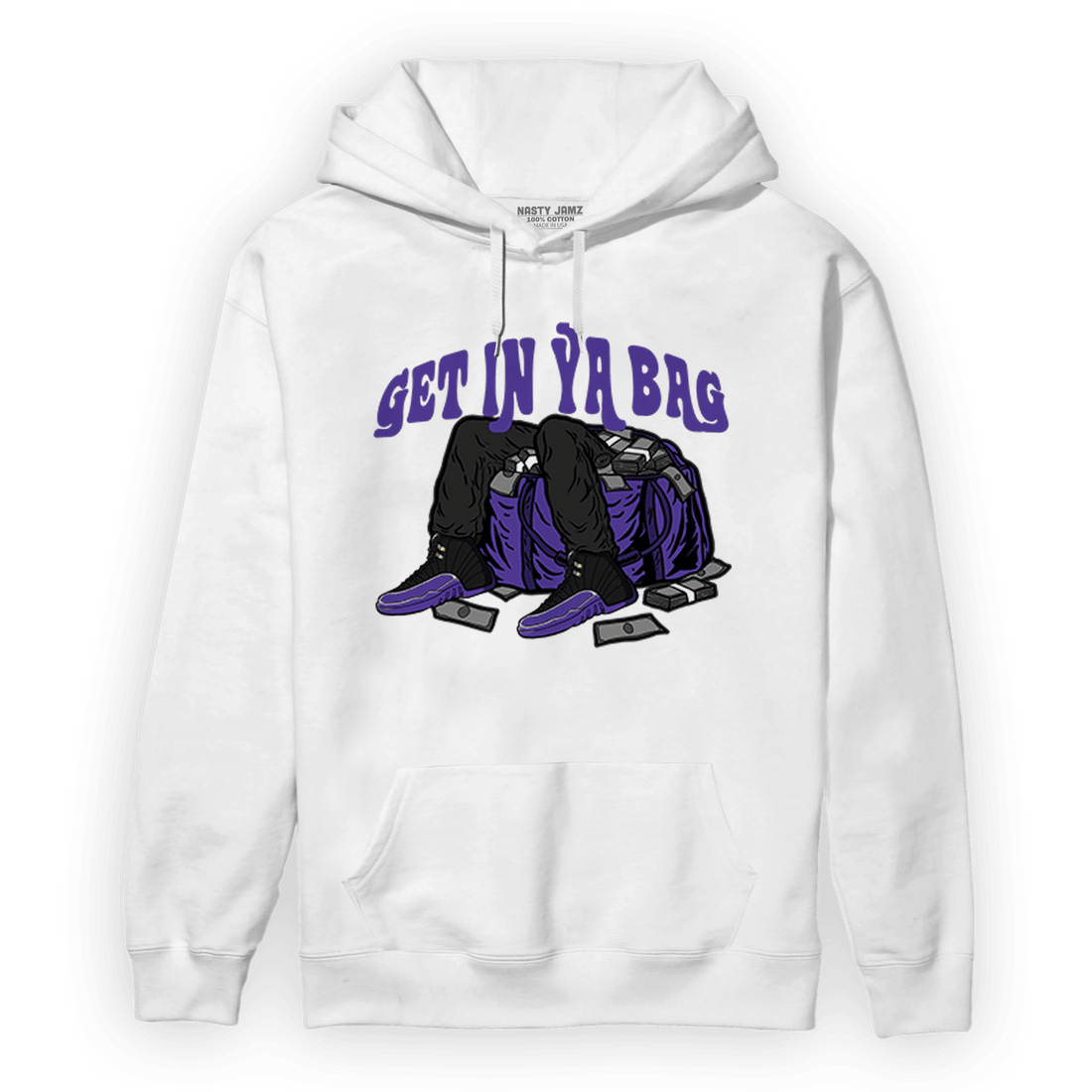 Field Purple 12s Hoodie Match Get In Ya Bag - NastyJamz