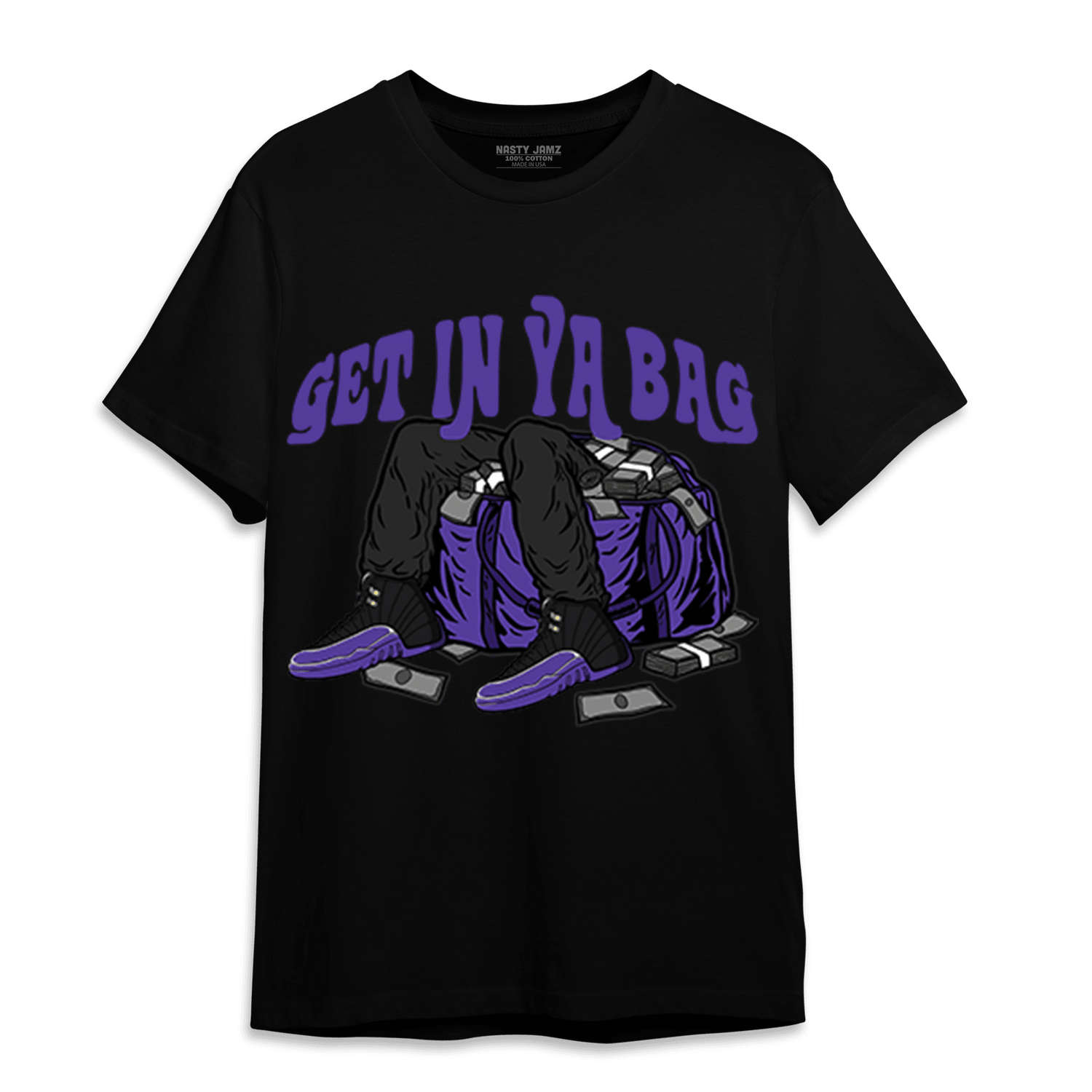 Field Purple 12s T Shirt Match Get In Ya Bag - NastyJamz