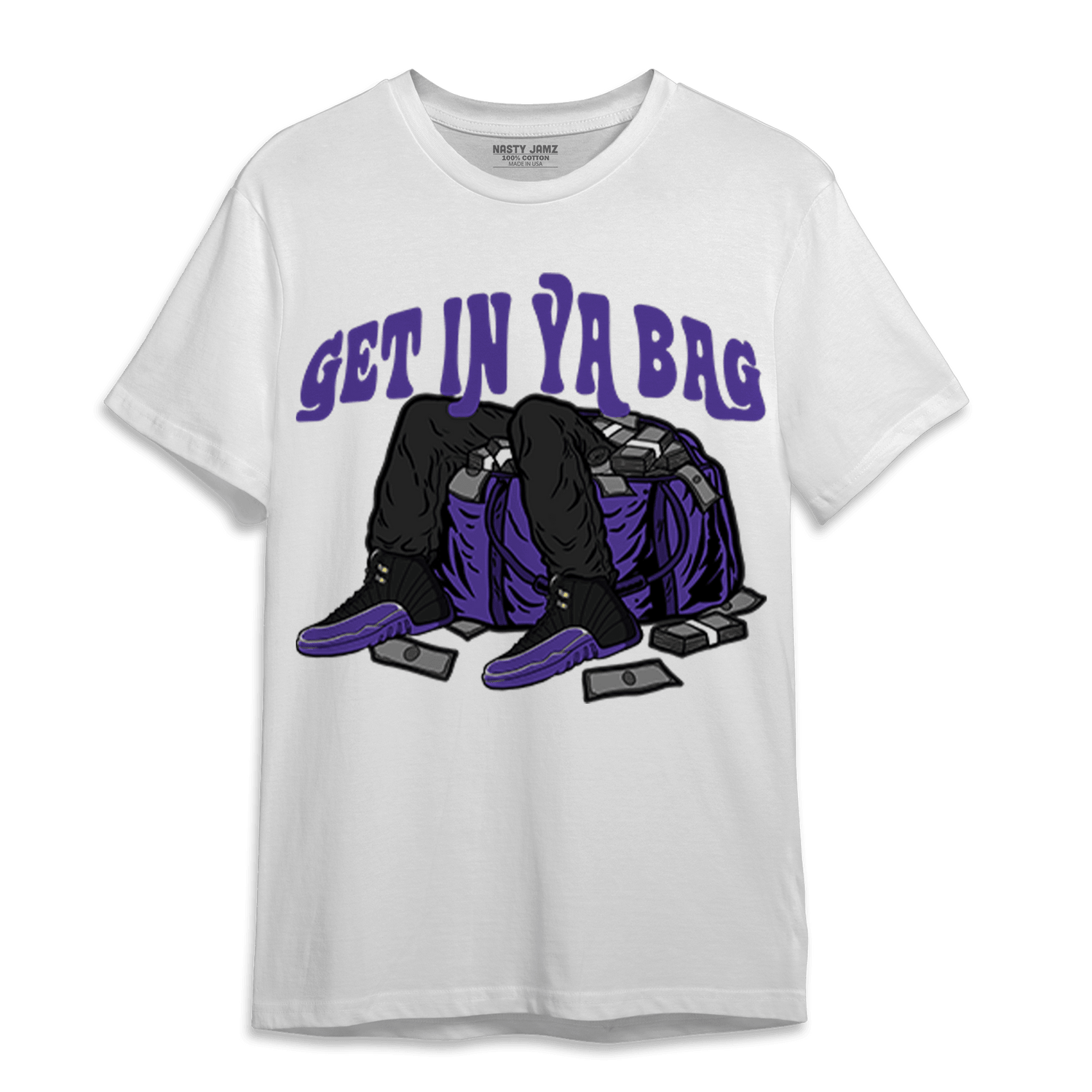 Field Purple 12s T Shirt Match Get In Ya Bag - NastyJamz