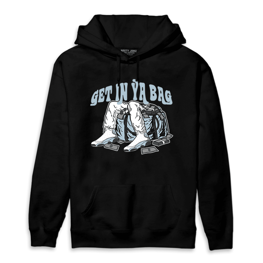 Blue Grey 13s Hoodie Match Get In Ya Bag - NastyJamz