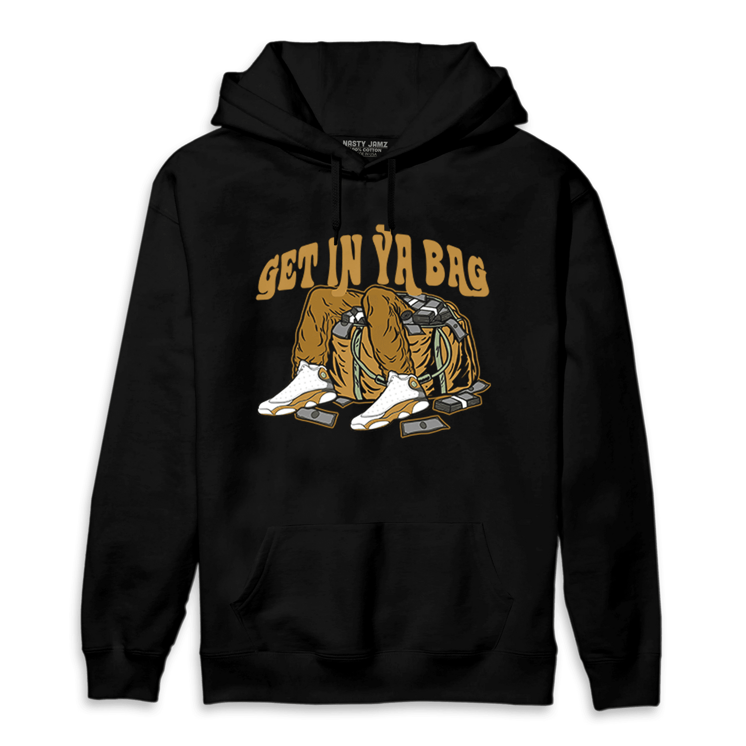 Wheat 13s Hoodie Match Get In Ya Bag - NastyJamz