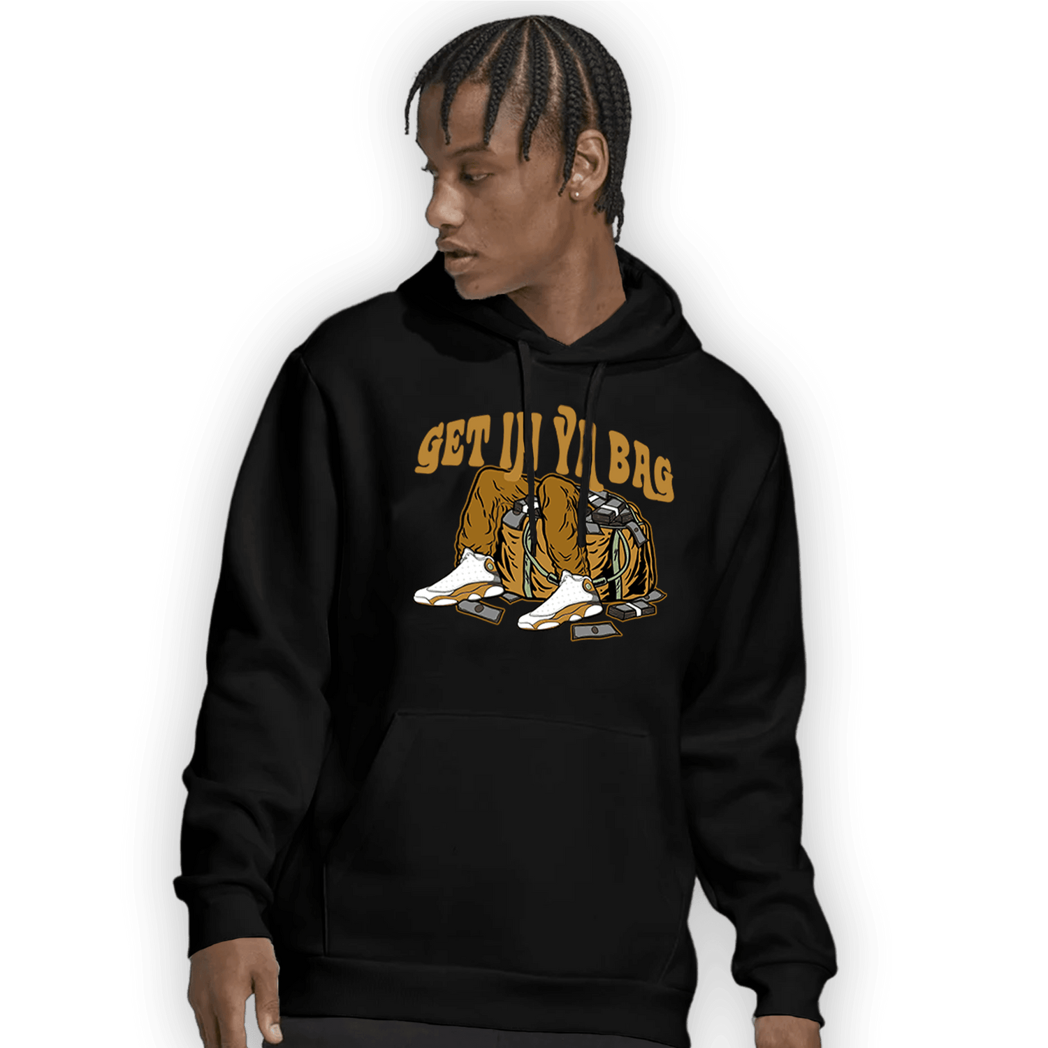 Wheat 13s Hoodie Match Get In Ya Bag - NastyJamz