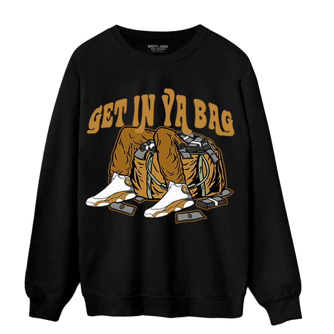 Wheat 13s Sweatshirt Match Get In Ya Bag - NastyJamz