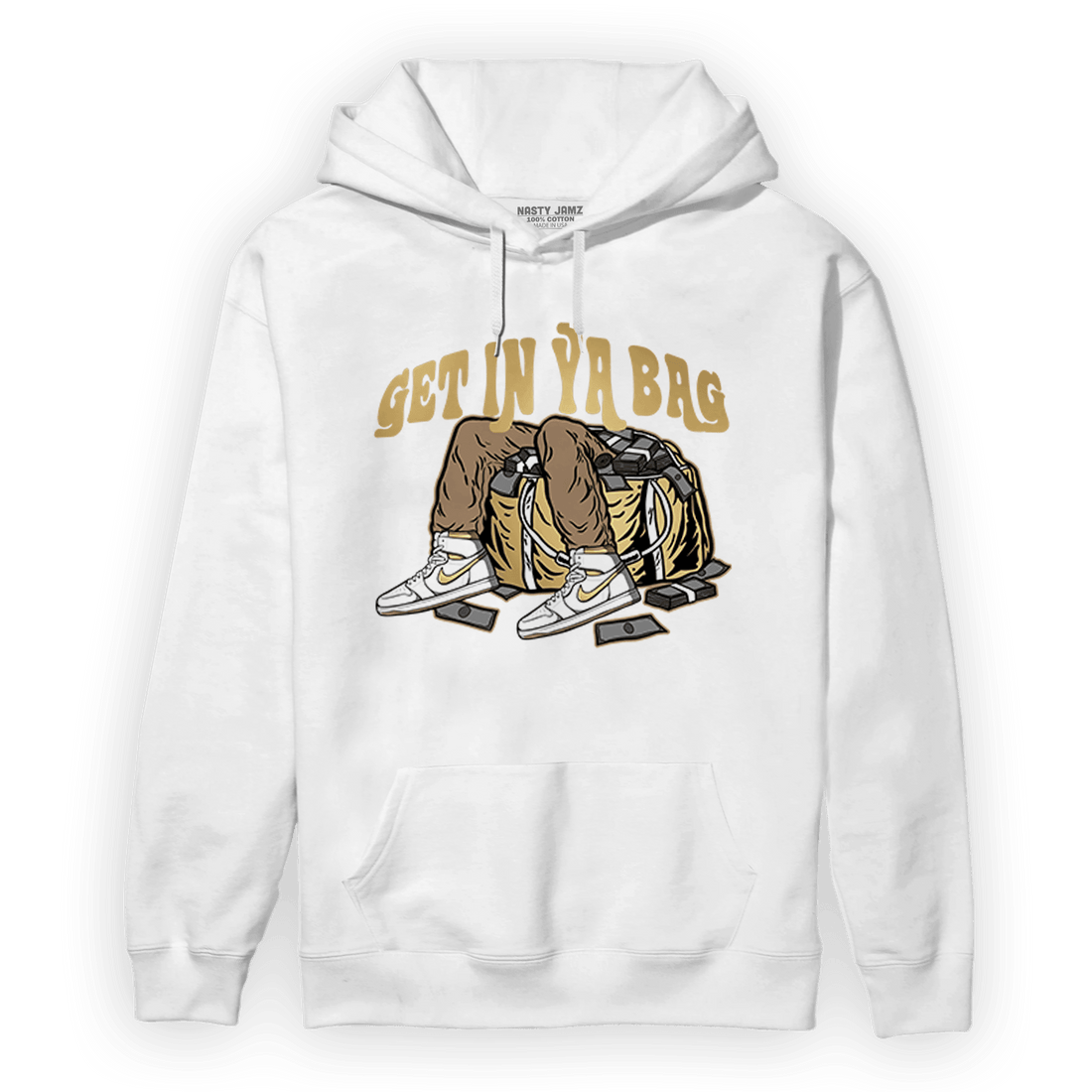 High OG Metallic Gold 1s Hoodie Match Get In Ya Bag - NastyJamz