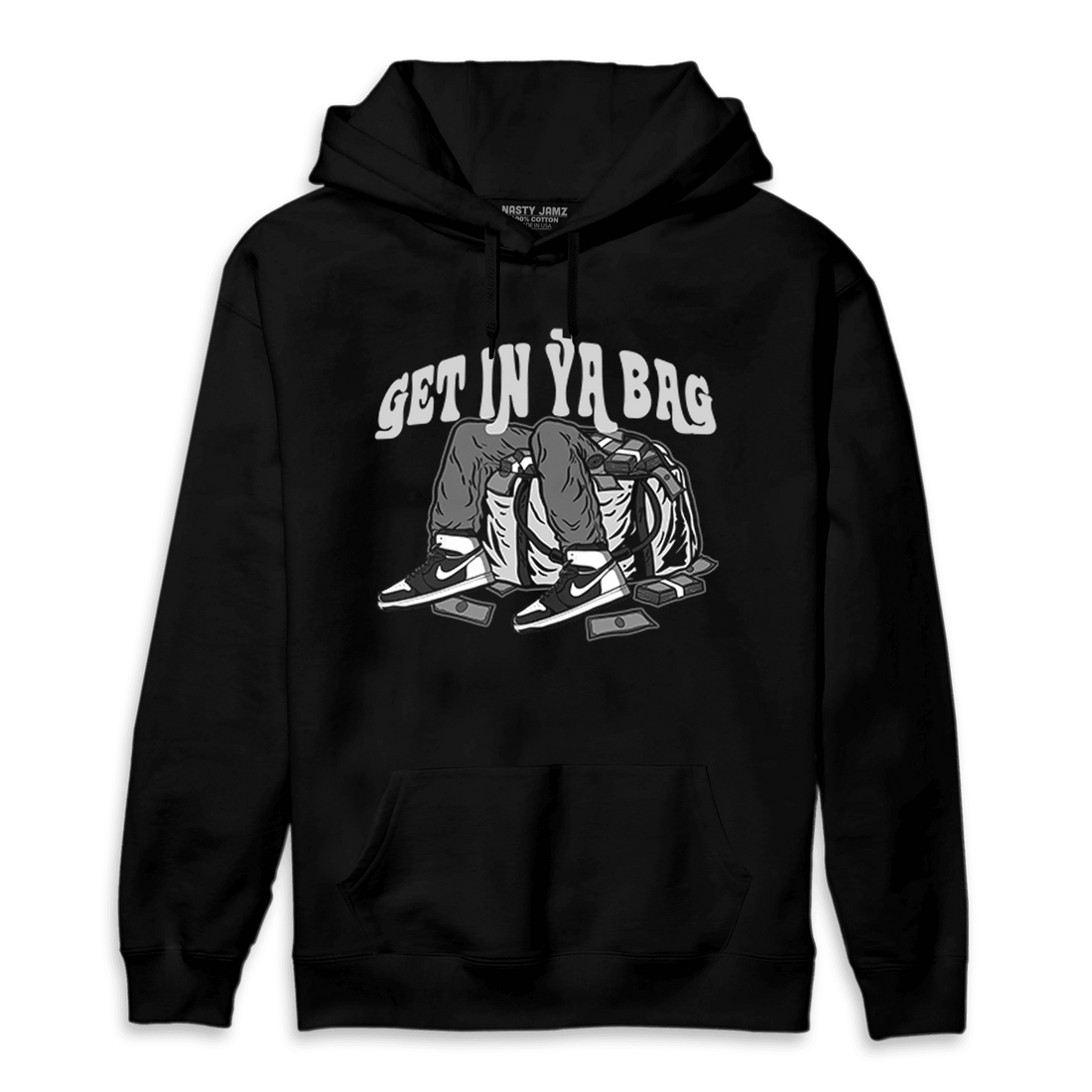 Retro High OG Black White 1s Hoodie Match Get In Ya Bag - NastyJamz