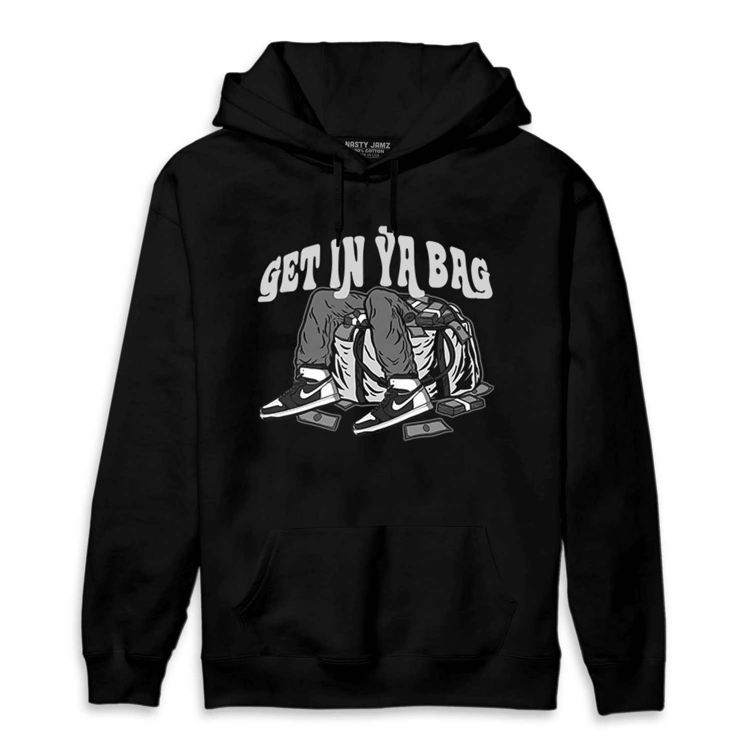 Retro High OG Black White 1s Hoodie Match Get In Ya Bag - NastyJamz